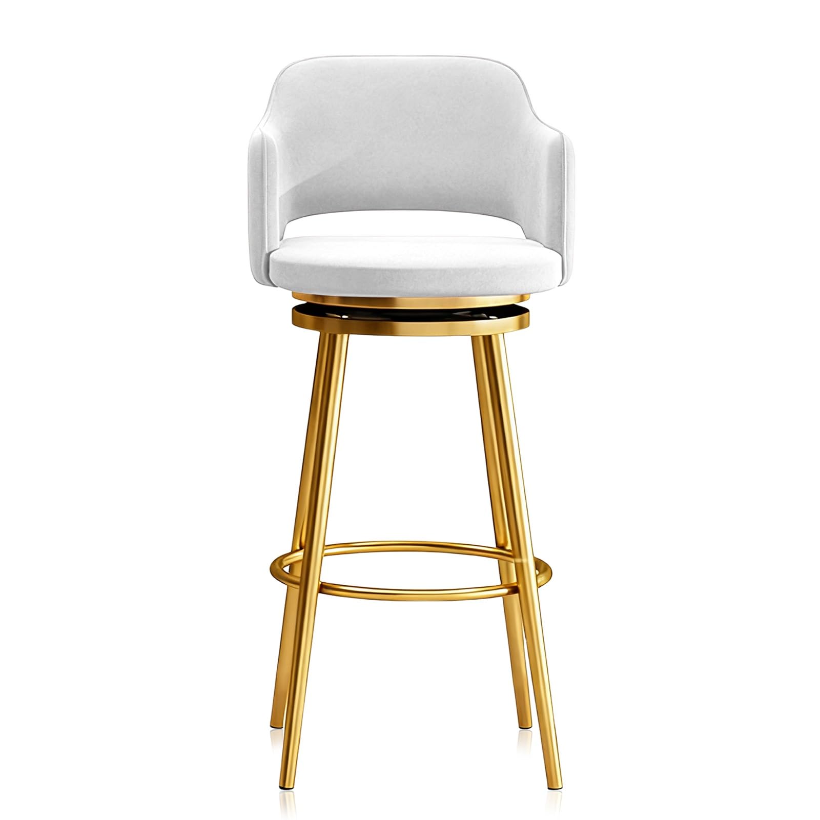 Tabourets de bar pivotants à 360° rembourrés avec assise confortable