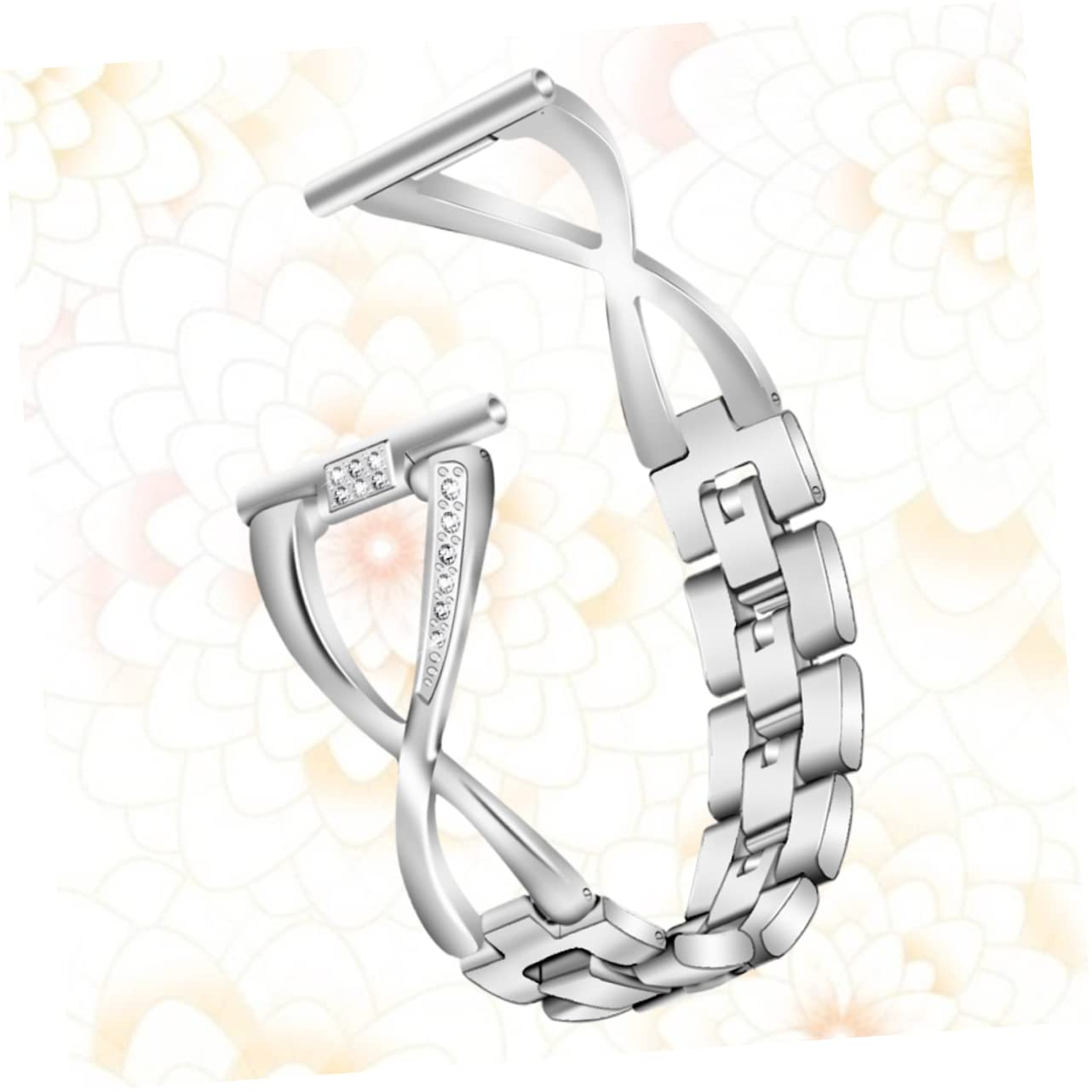 UKCOCO 2 Pièces Hommes Bracelet Manchette Bracelets Pour Hommes Pour Hommes Montre Strass Correa Para Hombre De Montre Remplacement Bande