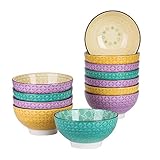 TAMAÑO: 12 piezas Cuencos 15.2 x15.2 x 7.3cm_600ml ideal para servir sopa, tazones de desayuno, cereales, postre ect.
