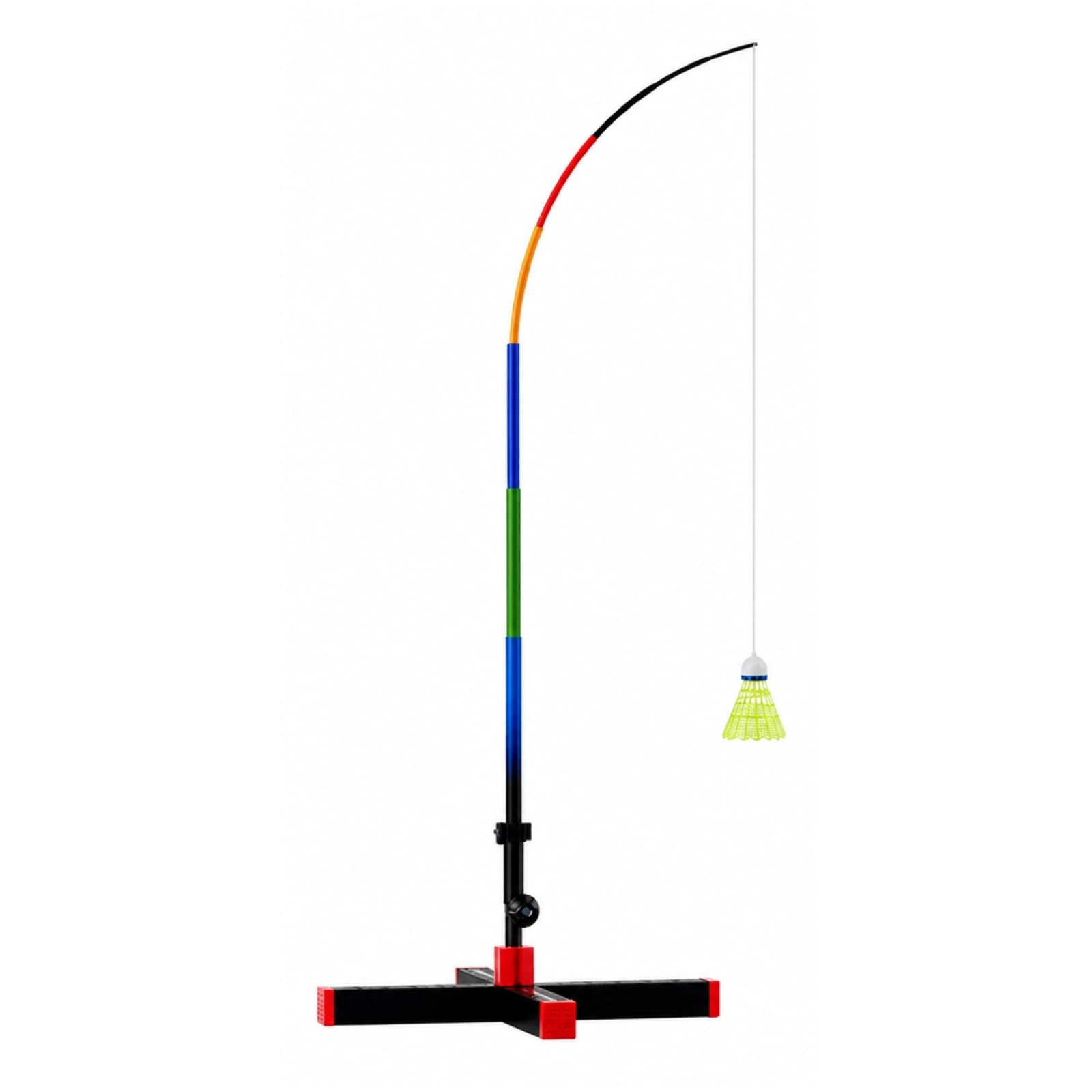 Milageto Rimbalzatore da Bminton con Base Autoportante Attrezzatura Sportiva Resistente Attrezzo Sportivo per Casa, Giardino, Cortile
