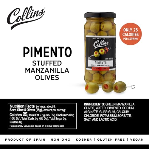 Collins O7 Manzanilla Martini Pimento Olives thumb #3
