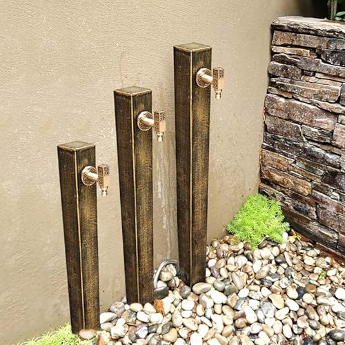 Grifo de columna de agua de jardín de acero inoxidable vertical 7