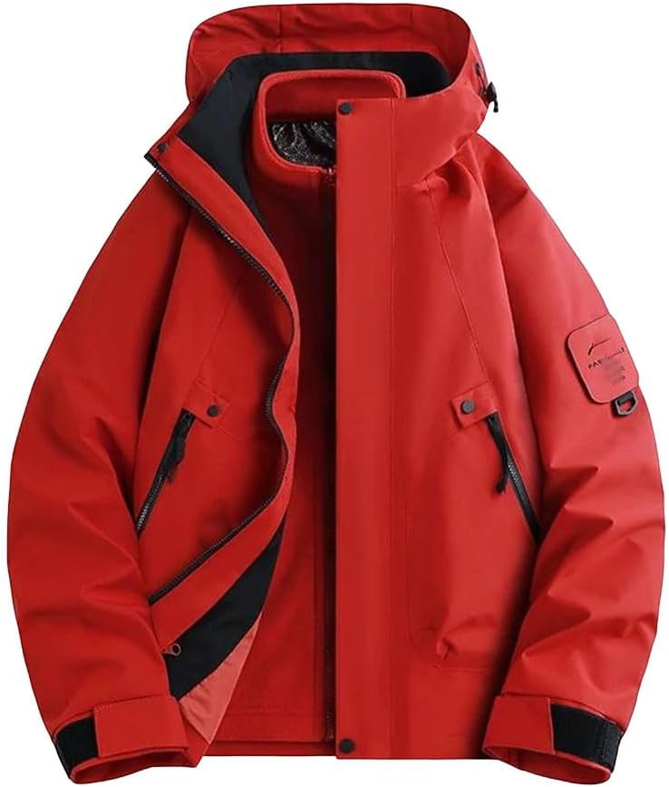 Women's 3-in-1 Fleece Jacket With Insulated Inner Layer Two Piece Set For Mountaineering And Casual Wear