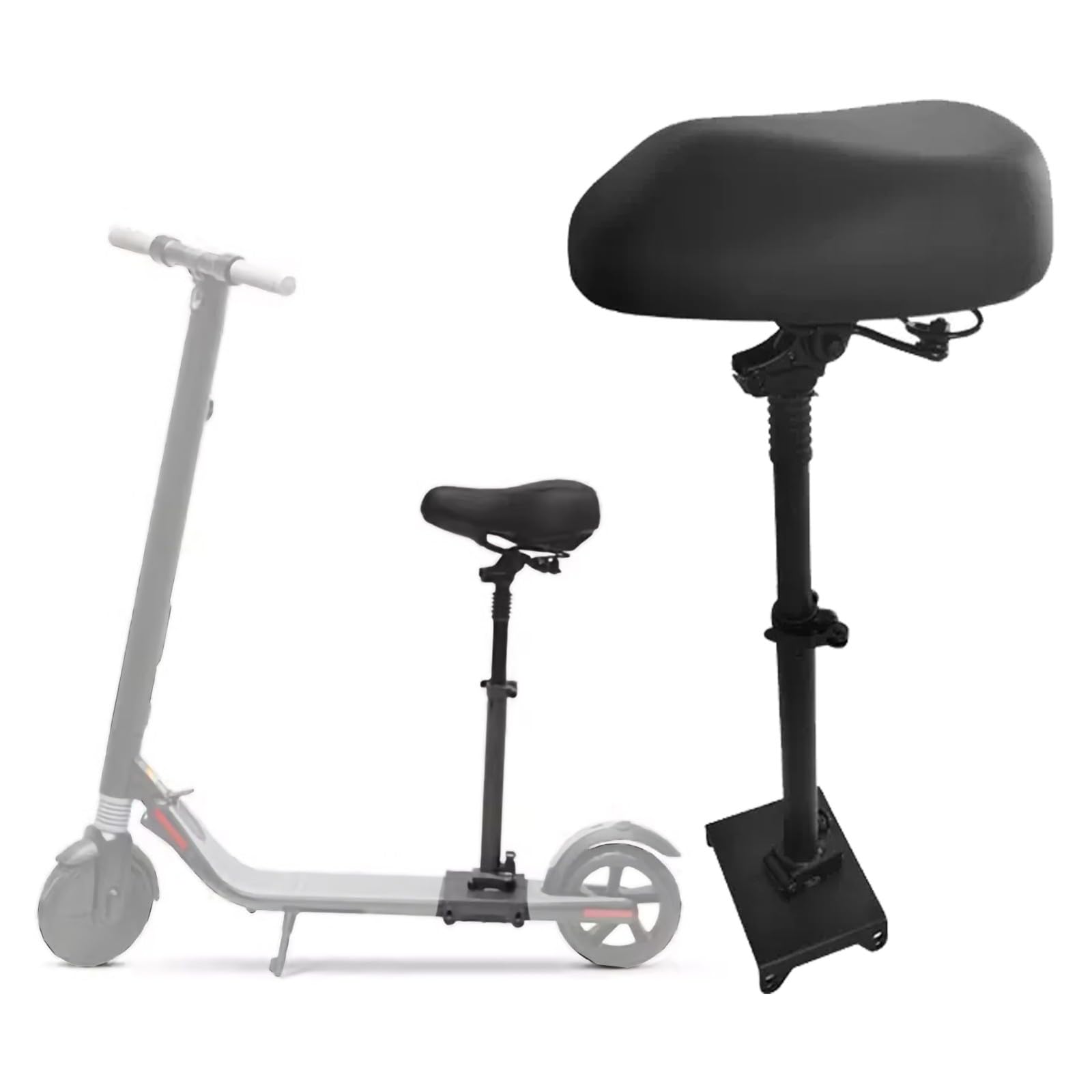 Siège de Trottinette Électrique pour Ninebot E2/E2Plus, Siège de Scooter Chocs/Doux/Respirant, Selle Réglable 48-68CM/Capacité de Poids 100KG, Accessoires pour Trottinettes Vlectrique