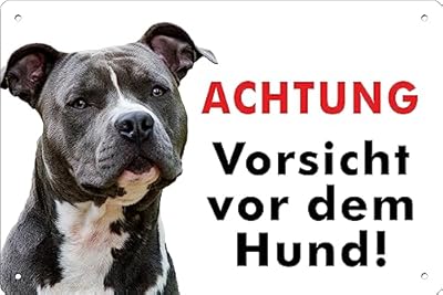 ✔ Beschreibung: Vorsicht vor dem Amstaff-Hund zur Anbringung an Mauern, Toren, Zäunen usw. ✔ Verarbeitung: Direkt auf das Substrat mit UV-Drucktechnik gedruckt. (Am haltbarsten im Freien bei direkter Sonneneinstrahlung oder Regen) ✔ Ausführung: Wird ...