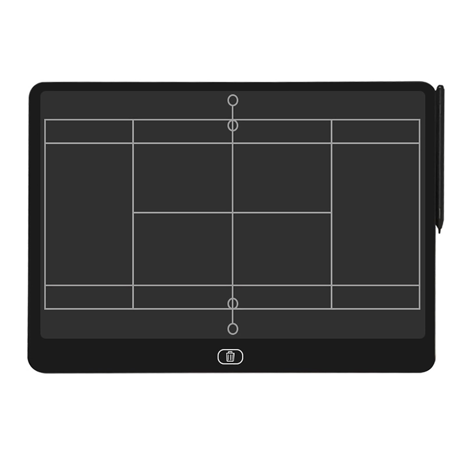 Lavagna tattica da calcio portatile, Lavagna tattica elettronica for sport a 7 palline con blocco cancellazione one-touch 2 pz(Tennis)