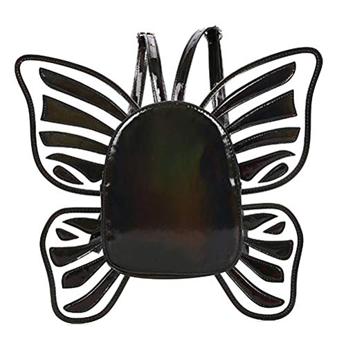 Mädchen Rucksack/Schmetterling Daypack, Damen Schulrucksack Holo Holographic Backpack Glitzer für Teenager Frauen Mädchen Cover