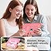INFILAND Glitter Case for iPad 9th Generation (2021) / 8th Generation (2020) / 7th Generation (2019) 10.2 Inch, Heavy Duty Shockproof Protective Cute Cover with Kickstand for Kids, Girls (Pink)