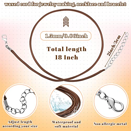 Tudomro QQ-TUDOMRO-0660 100 Pieces 20 Inch Waxed Leather Necklace Cord Bulk thumb #4