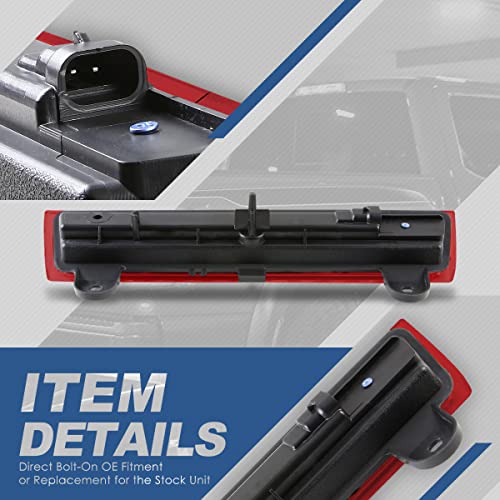 Auto Dynasty Red Led 3Rd Third High Mount Brake Light Stop Lamp Compatible With Chevy Tahoe Suburban Gmc Yukon Xl Gmt800 00-06 #TOP2