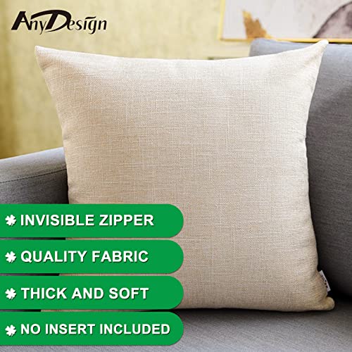 Anydesign St. Patrick's Day Pillow Covers Green Lucky Shamrock Throw Pillow Case Irish Style Cushion Cover For Home Couch Sofa St. Patrick's Day Party Decoration, 18 X 18 Inch, Set Of 4 #TOP2