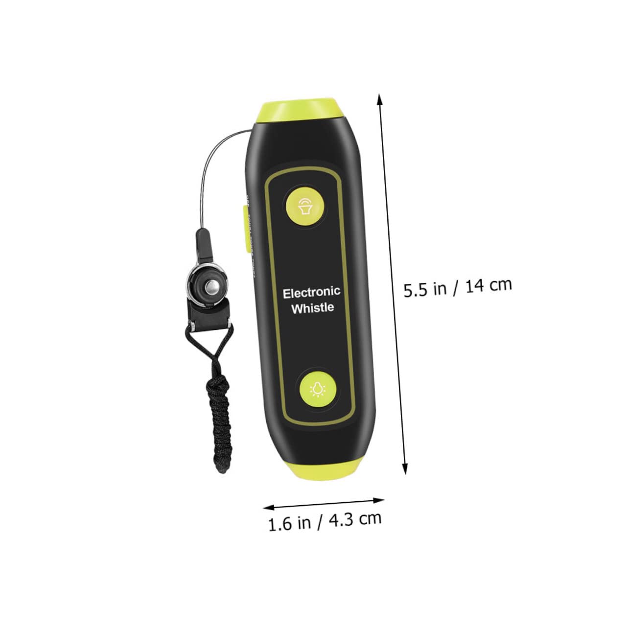 WOONEKY fischio elettronico Torcia Multifunzione Torcia elettrica SOS fischio dell'allenatore fischio di pallavolo Fischietto elettronico per Allenatori fischio per Gli Allenatori ABS