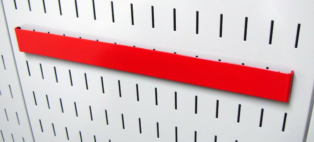 14in Accessory Hanger Tool Holder Bracket Pegboard Accessory Pegboard and Slotted Tool Board - Red