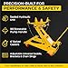 Esco 10812 2.2 Ton Heavy Duty Transmission Jack, 4,400 lb Capacity, Adjustable 10