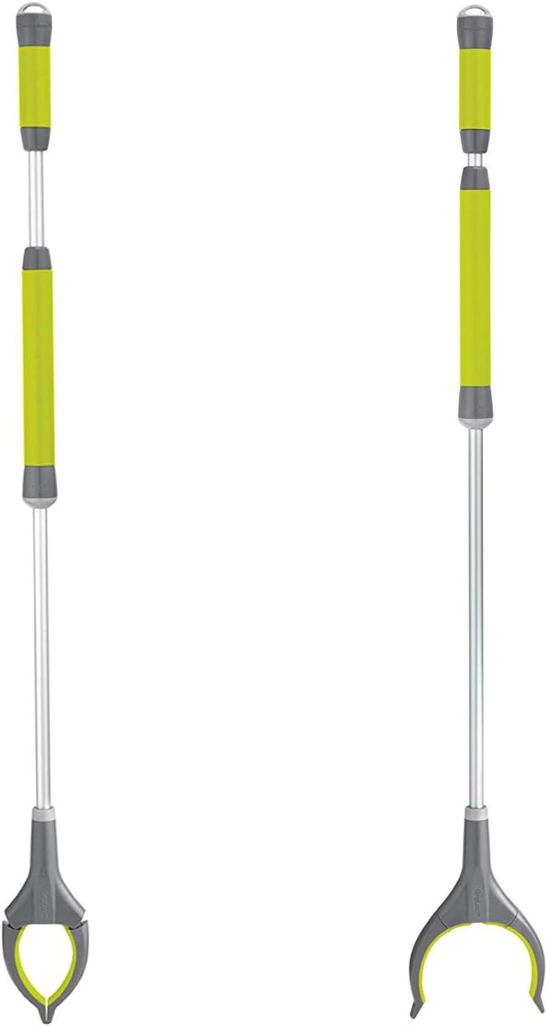 DMI Reacher Grabber Tool for Elderly, Disabled or After Surgery Recovery, Claw Grabber, Reaching Assist Tool, Trash Picker, Hand Gripper, Arm Extension, 43 Inches, Two Handed Twist and Click