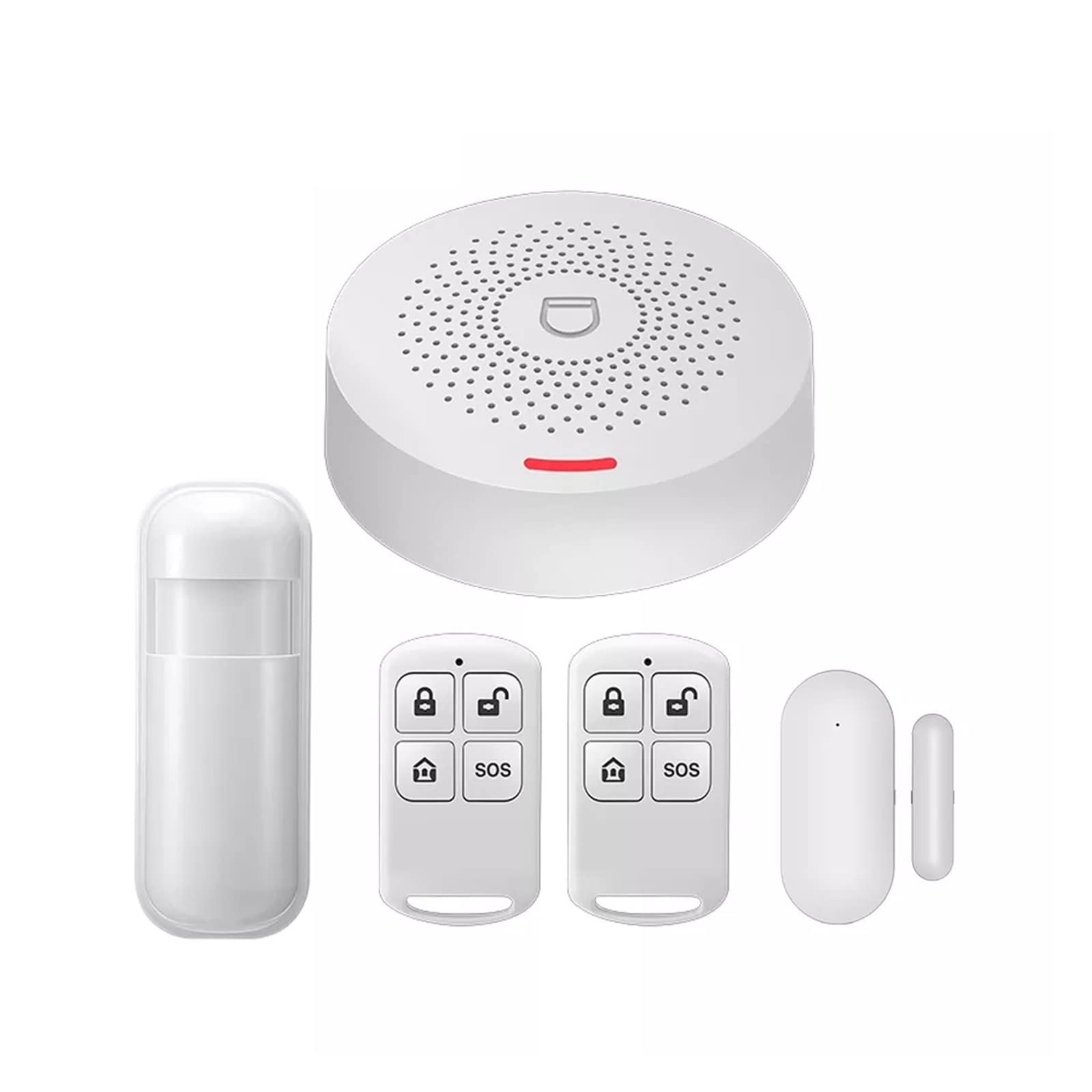 Système d'alarme, PW150 Tuya système d'alarme Domestique sans Fil sécurité cambrioleur Smart Home APP contrôle avec capteur de Mouvement PIR