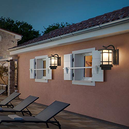 Applique murale moderne E27 éclairage extérieur étanche pour patio et cour - 4