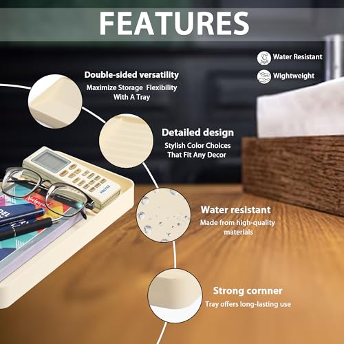 Image of GadgetBite Desk Organiser Office Table Tray for Home Office Organizer Polyvinyl Chloride Desktop Tray for Office Home Stationery Pen Pencil Coins Notes Specs Earphone Cable Cord Gadget Accessories