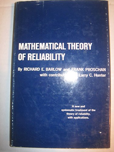 Mathematical Theory of Reliability 0471049654 Book Cover
