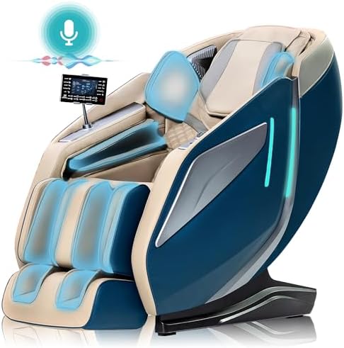 Bild 11 - 4D Massagesessel Ganzkörpermassage Shiatsu Massagematte Massagesessel mit Wärmefunktion Massage Stuhl Massage Chair fußmassagegerät, Schwarz