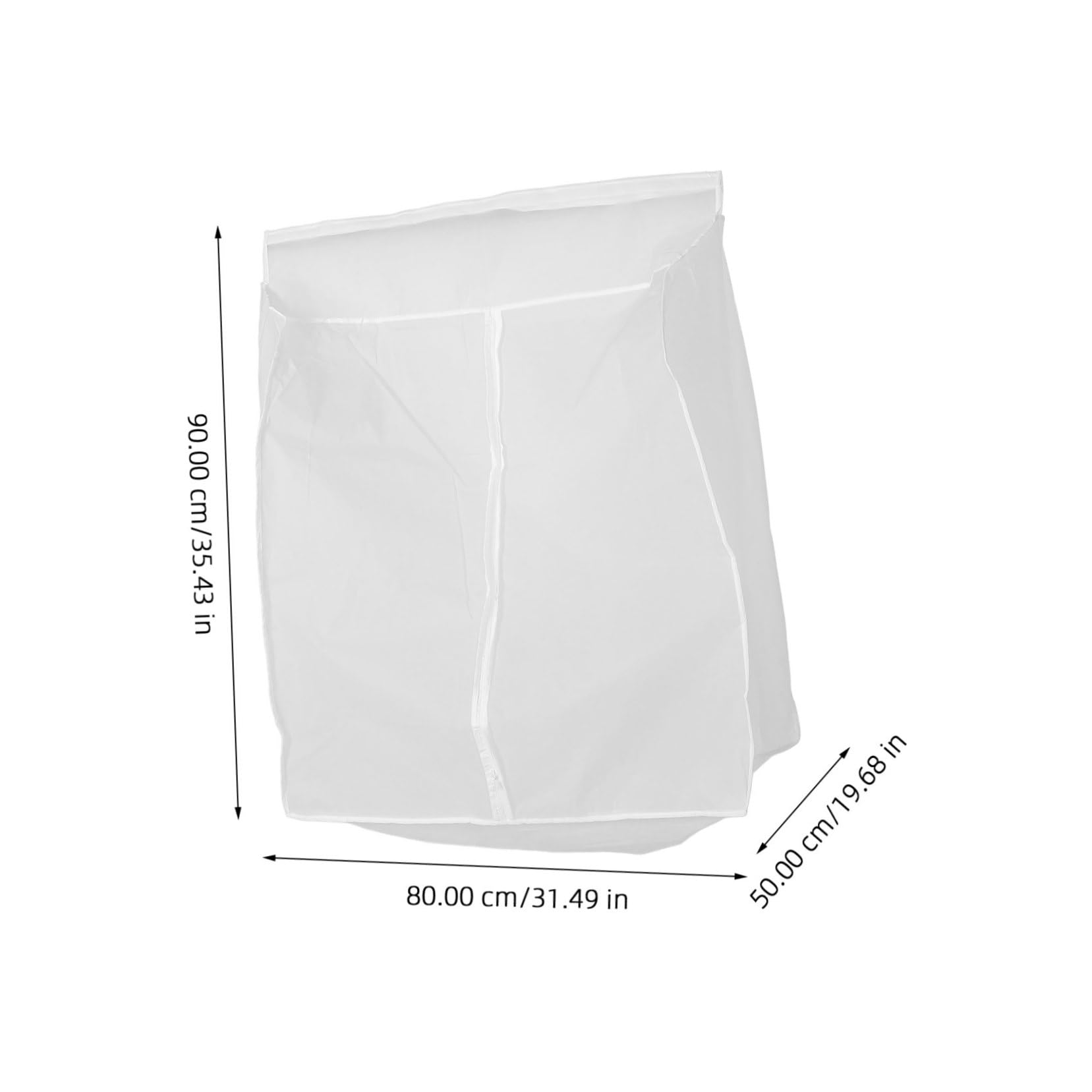Bolsa De Ropa Reutilizable Funda Para Colgar Ropa Funda De Abrigo Transparente Cierre Tamaño 50x80x90 Cm Para Armario