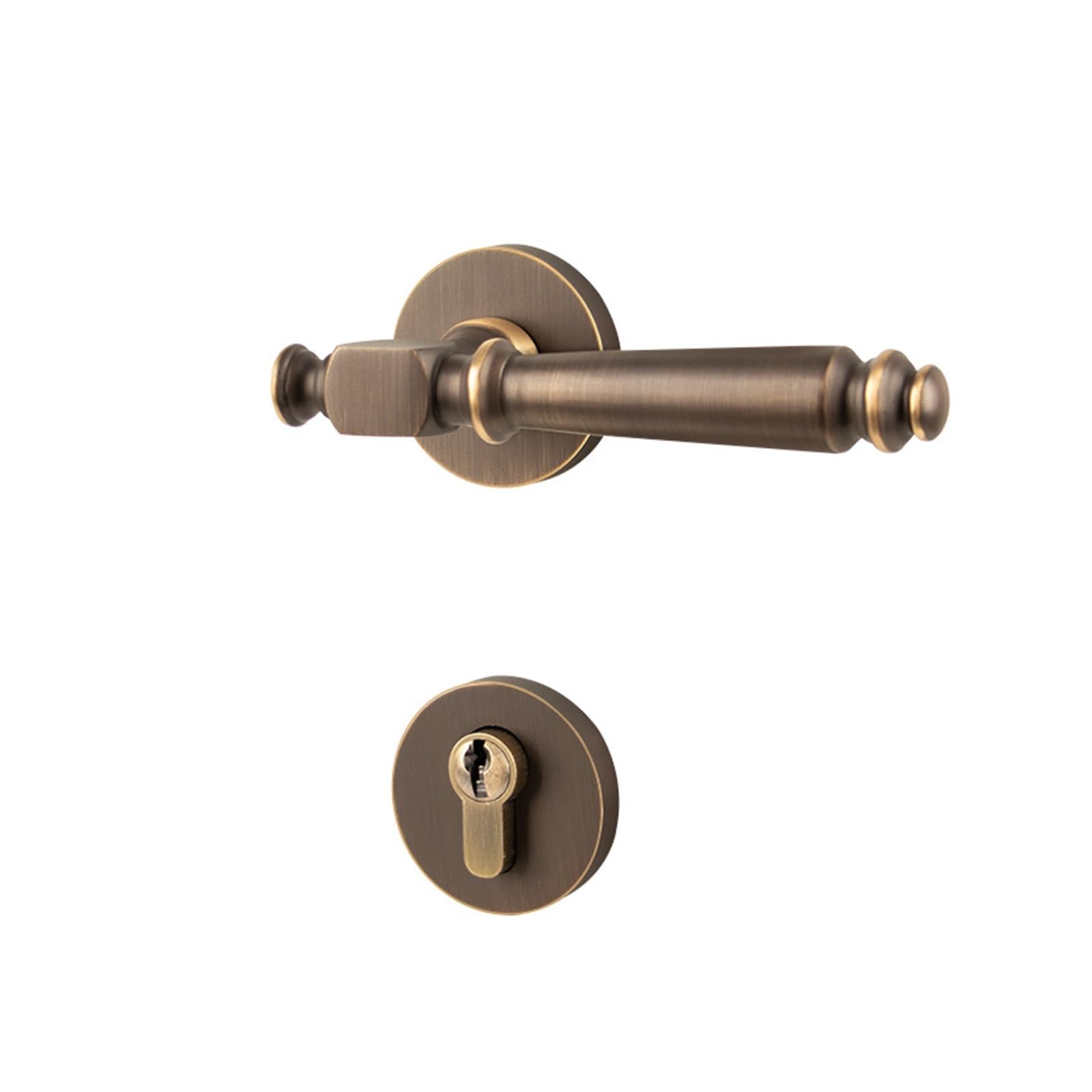 Aepqbgqj One Color American Style Pure Copper Door Lock Silent
