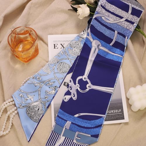 Mulberry Silk Like Head Scarf Women's Fashion Square Neck Satin Scarfs for Bag Hair Scarves Gift4