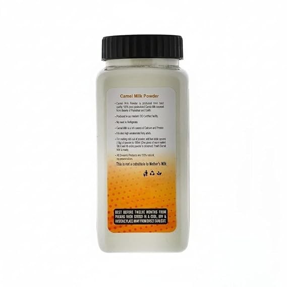 Camel Milk Powder, 200g | 100% Pure and Natural no additives and preservatives | Rich in Calcium and Protein