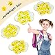 KOOGEL Lachgesicht Radiergummis,Sternförmige, 100 Stück Gelbe Radiergummis, Ideal für Kinder, Schüler, Gastgeschenke & Geburtstage