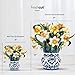 Freshcut Paper Pop Up Cards, Mini English Daffodils, 6 Inch Mini Sized Forever Flower Bouquet 3D Popup Greeting Cards, Birthday Cards, Get Well Gifts, Blank Notecard & Envelope
