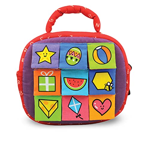 Melissa & Doug K's Kids Take-Along Shape Sorter Baby Toy With 2-Sided Activity Bag And 9 Textured Shape Blocks - Sensory / Travel /Toys For Toddlers And Infants #TOP2