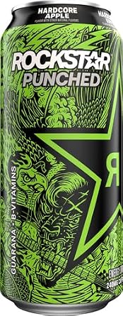Rockstar Energy Drink, Hardcore Apple, 16 Fl Oz Can