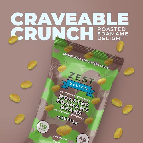 Edamame Beans Snack by Zest Delites, Truffle Seaweed Wasabi Roasted, 24pk - image 8