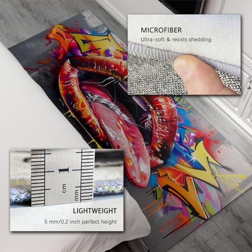 Tapis de sol lavage en machine style graffiti pour chambre ado - 6