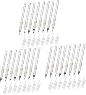 minkissy 24 Pçs Caneta De Posicionamento Da Caneta Estêncil De Maquiagem Tinta Branca Lápis De Mapeamento De Sobrancelha Lápis De Sobrancelha Caneta De Tatuagem Marcadores De Ponta De