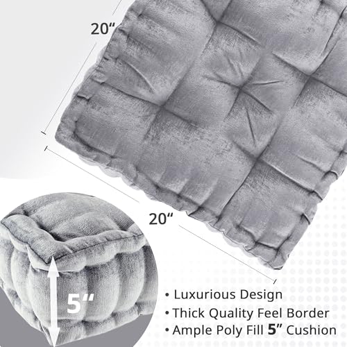 image for Intelligent Design Azza Floor Pillow, Large Cushions Sitting for Adult