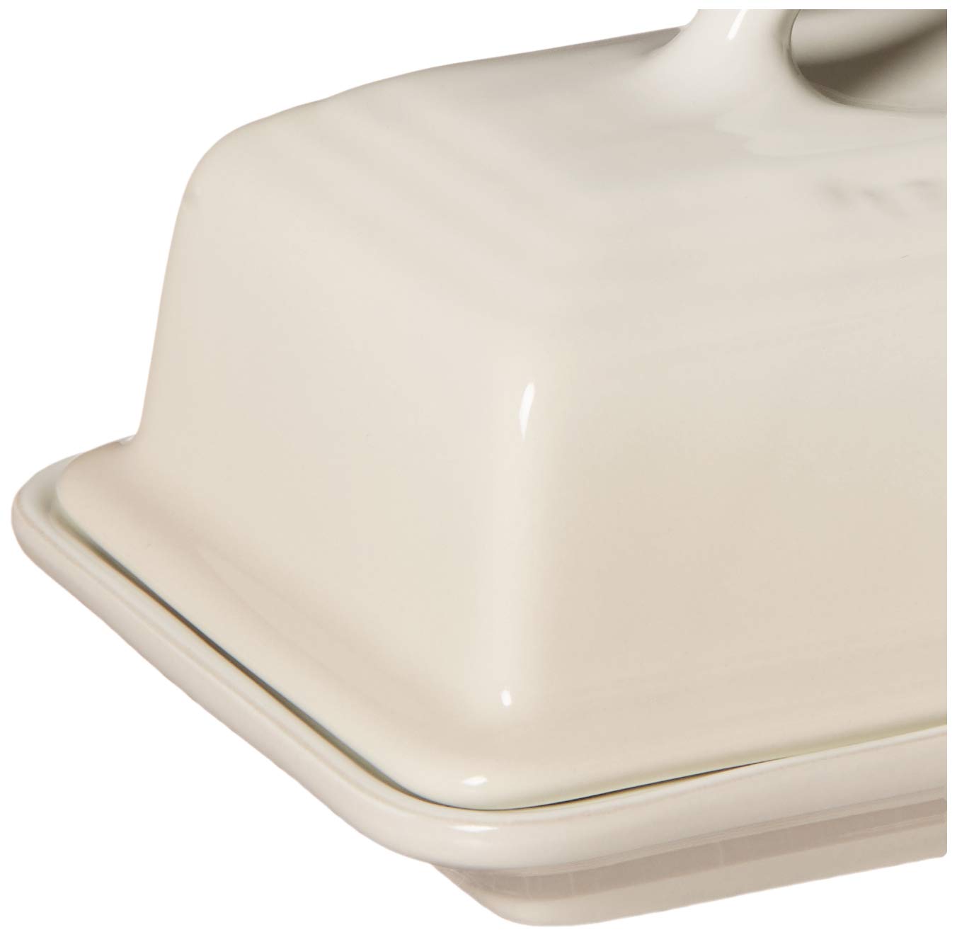 LE CREUSET Steinzeug Butterdose, 900 g, 17 x 12.5 x 9 cm, Meringue