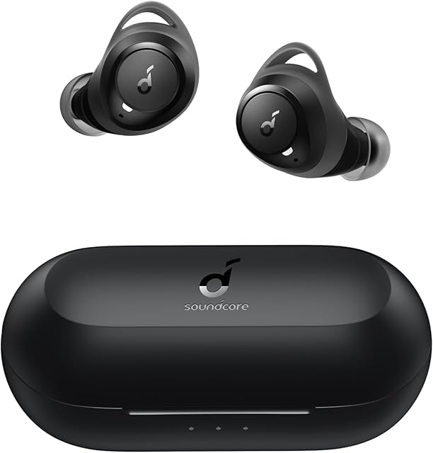 Soundcore Life A1 słuchawki douszne Bluetooth, bezprzewodowe słuchawki douszne z indywidualnym dźwiękiem, odtwarzanie 35 h, bezprzewodowe ładowanie, ładowanie USB-C, ochrona przed wodą IPX7, sterowanie za pomocą