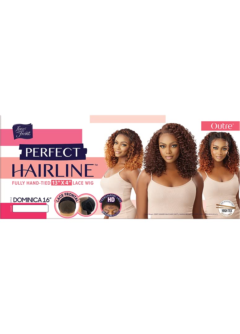 Outre Perfect Hairline 13x4 HD Lace Front Wig DOMINICA 16" (dr2-cinnamon wine)