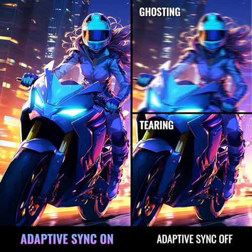 Monitor Gaming 24" FHD 180Hz, IPS, 1ms,Adaptive Sync,110% sRGB, Mmonitor per computer da gioco, Schermo PC Anti-Flicker & Less Blue Light, 2xHDMI 2.0/1xDP 1.4 Port(MFG24F4 cavo HDMI inclusi) - Monitor - Immagine 4