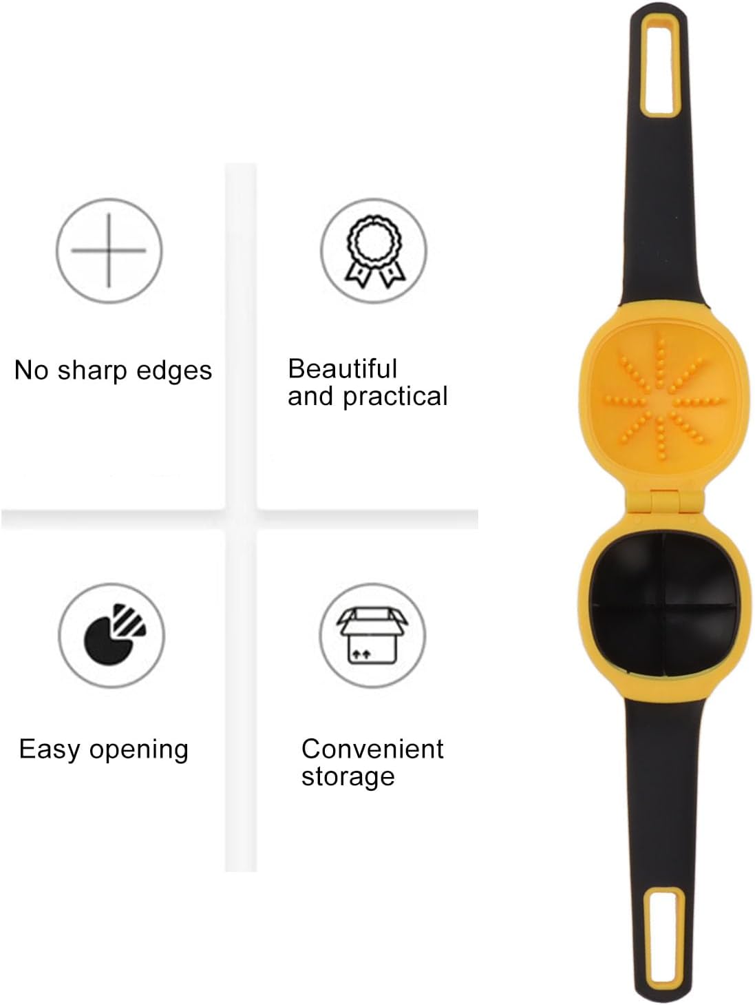 Chestnut Opener Chestnut Opening Pliers Tool Nuts Opening Tool Stainless Steel Nut Cracker Chestnut Clip Chestnut Opening Tools for Chestnuts Hazelnuts Walnuts(Yellow) (Yellow)