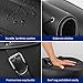KEMIMOTO Synthetic Leather Motorcycle Saddlebag for Street Glide Electra Glide Touring Model, Universal 34L, Black