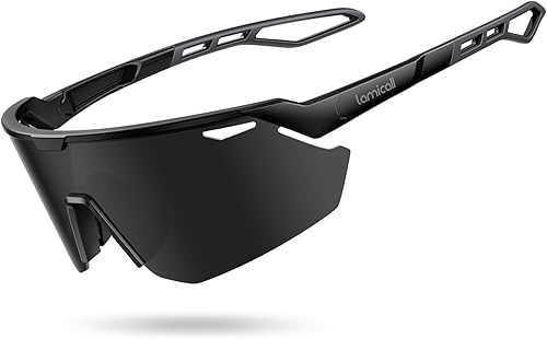 Lamicall Gafas de sol deportivas polarizadas de 0.85 oz para hombres y mujeres, gafas con protección UV400, para correr, ciclismo, béisbol, pesca