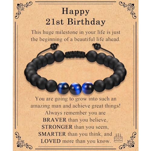 Regalos de cumpleaños para él y pulseras para un hijo en su día especial
