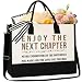 GevGuxLuo 2026 Teacher Retirement Funny Gifts for Women Man, Coworker Going Away Leaving Gift Farewell Gift for Coworker Colleague Boss Leader Friends, Funny Retirement Tote Bag for Retired Women