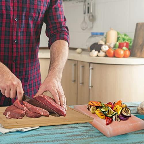 Dobadn Himalayan Salt Block Cooking Plate Safe & Easy Salt Slab And Grilling Stone, 12"X8"X1.5" #TOP4