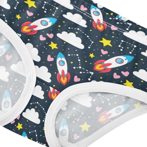 Girls' Underwear Space Rocket Star Toddle Brief Panties 23039104