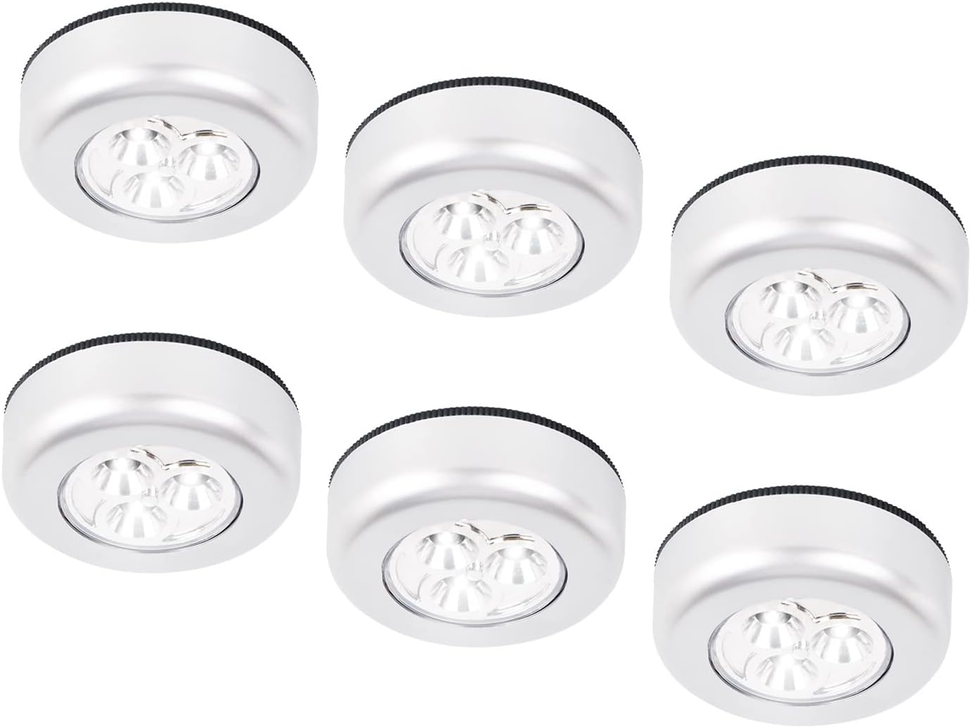 Ilyever 6 Pack LED BatteryPowered Wireless Night Light Stick Tap Touch