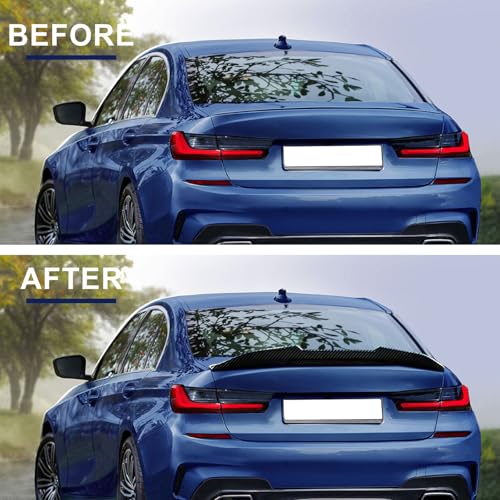 Real Carbon Fiber Rear Spoiler Wing Compatible with BMW 3 Series G20 330i 330e M340i 2019-2025, Rear Trunk Spoiler for BMW M3 G80 2021-2025 - Image 4