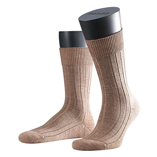 FALKE Herren Socken Teppich im Schuh 2er Pack, Größe:43/44, Farbe:Nutmeg Melange (5410)